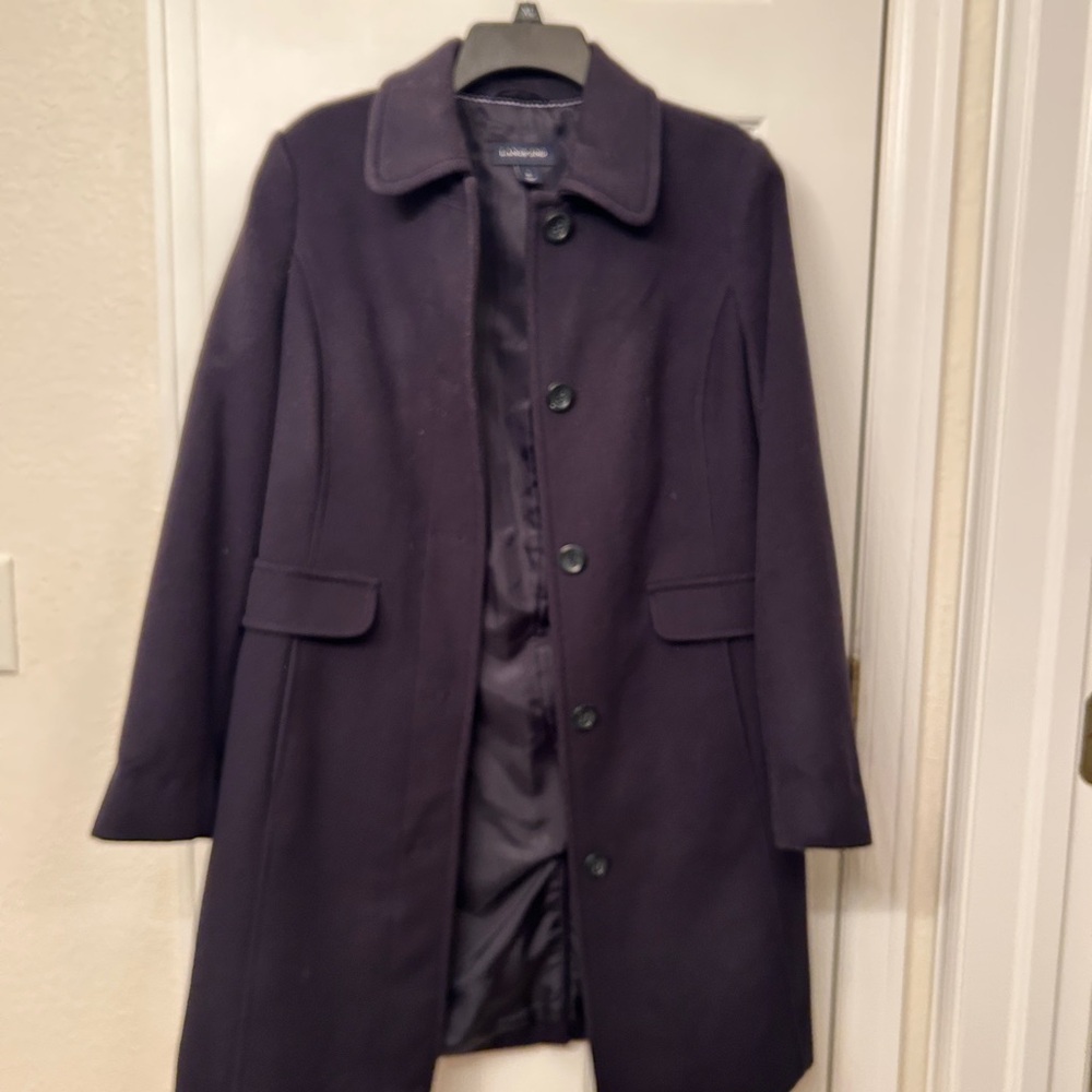 Lands' End Wool-Blend Pea Coat
